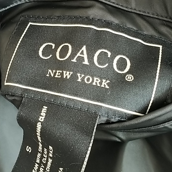 COACO New York Black Faux Fur Reversible Vest Sz S - Picture 4 of 13